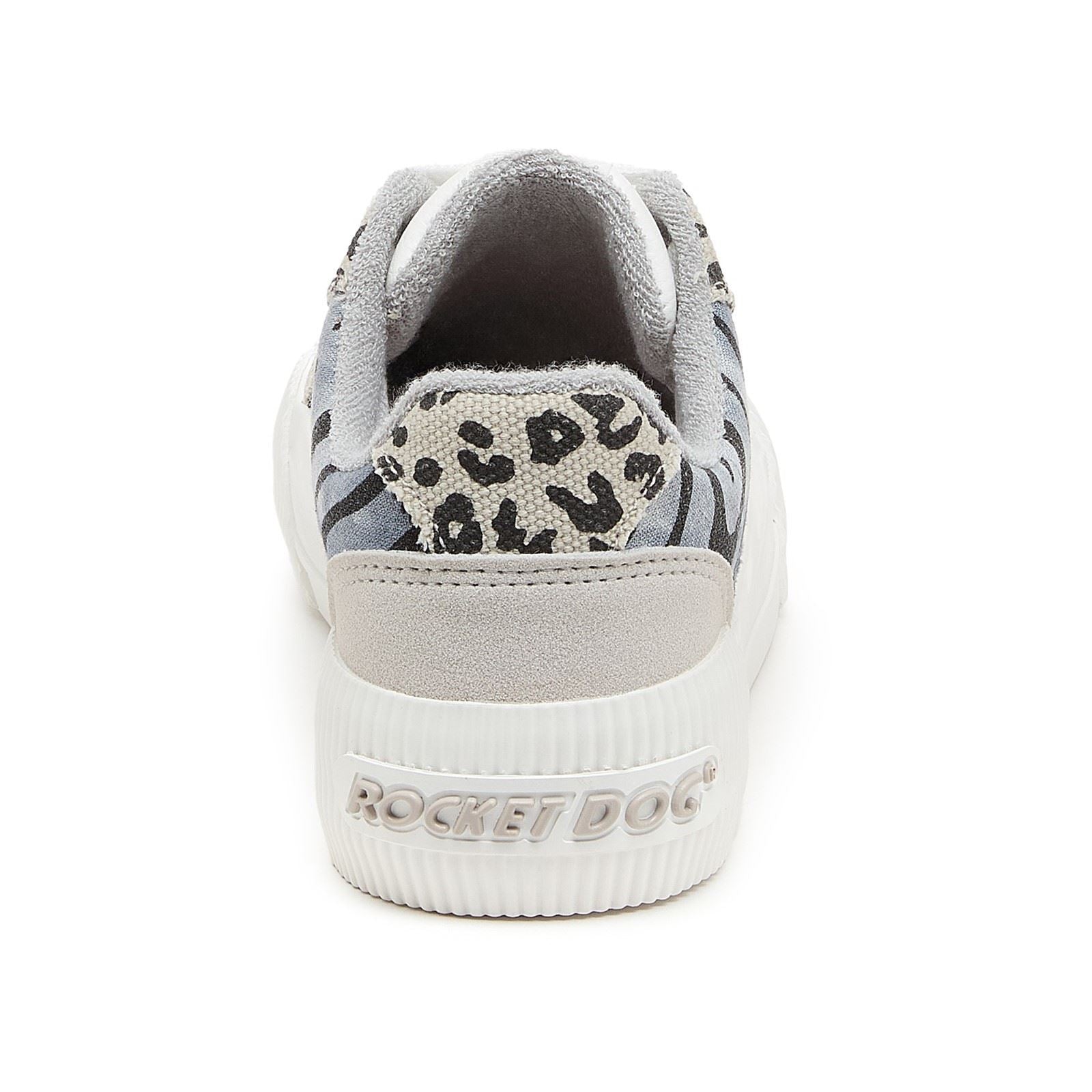 Rocket Dog Cheery Blocked Animal Textile Women's Grey/White Shoes