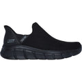 Skechers BOBS Sport B Flex Resilient Textile Men's Black Trainers