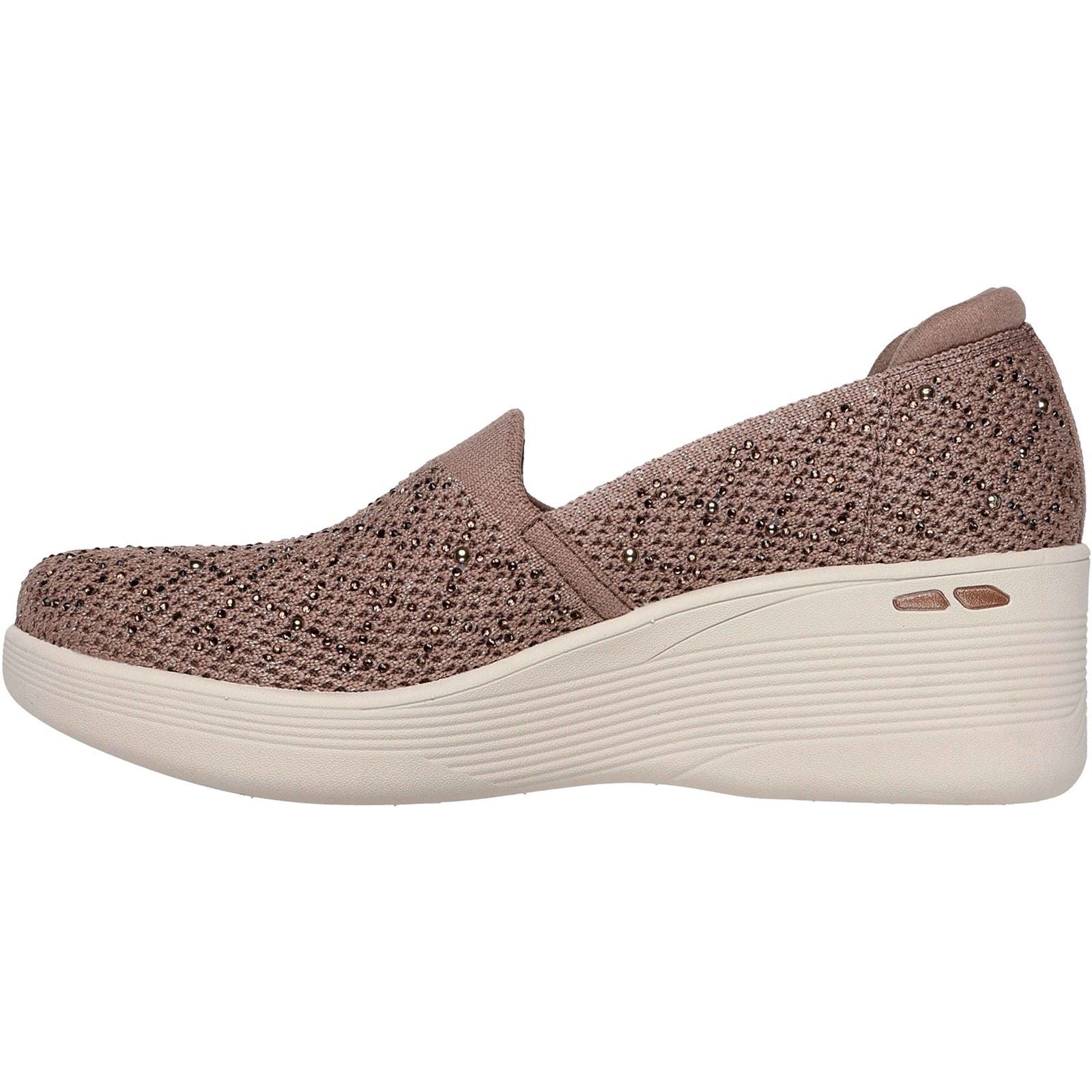 Skechers Pier-Lite My Reflection Polyester Women's Mocha Sneakers