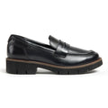 Pod Kaltin Leather Women's Black Loafers