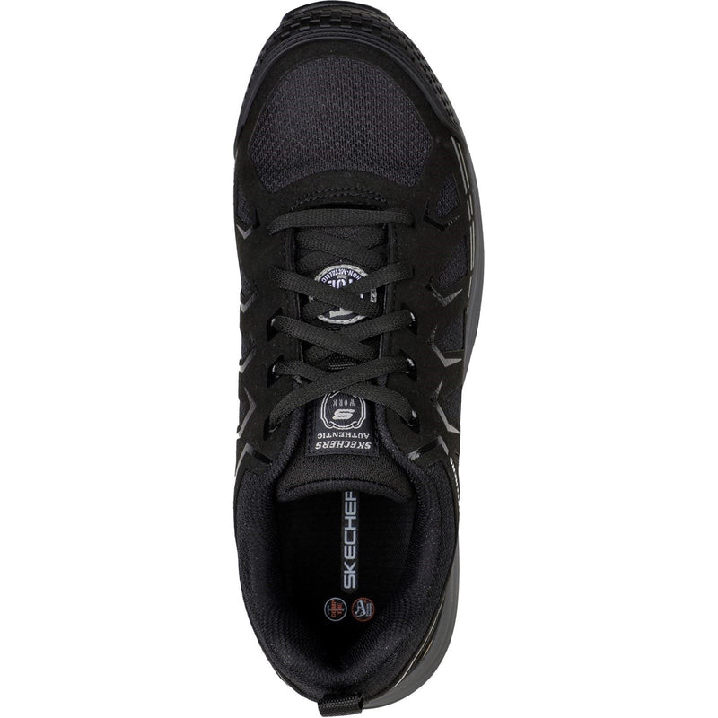 Skechers Workwear Malad II Textile Men's Black Safety Sneakers