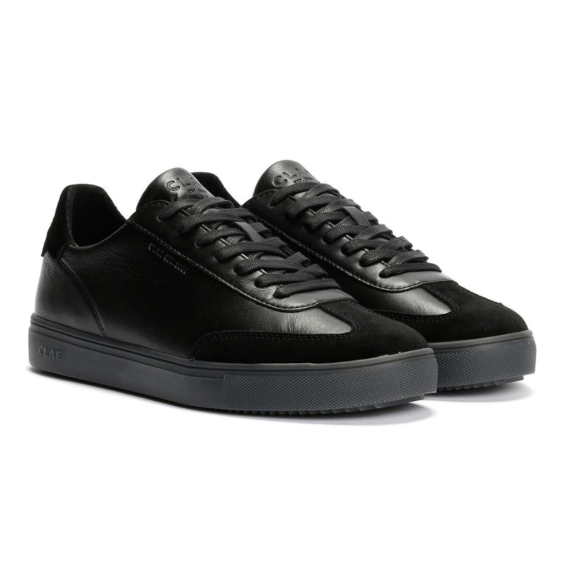 Clae Deane Leather Clear Men's Black Sneakers