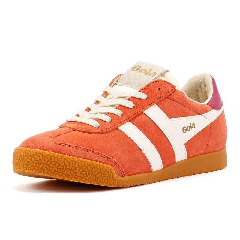 Gola Elan Suede Women's Hot Coral/Off White/ Fuchsia Sneakers