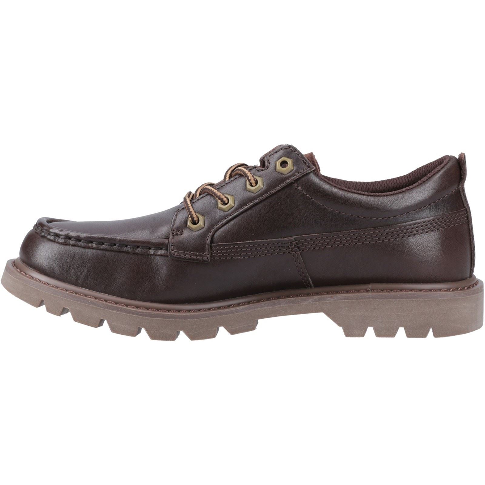 Caterpillar Colorado Moc Toe Low Leather Men's Dark Brown Lace-Up Shoes