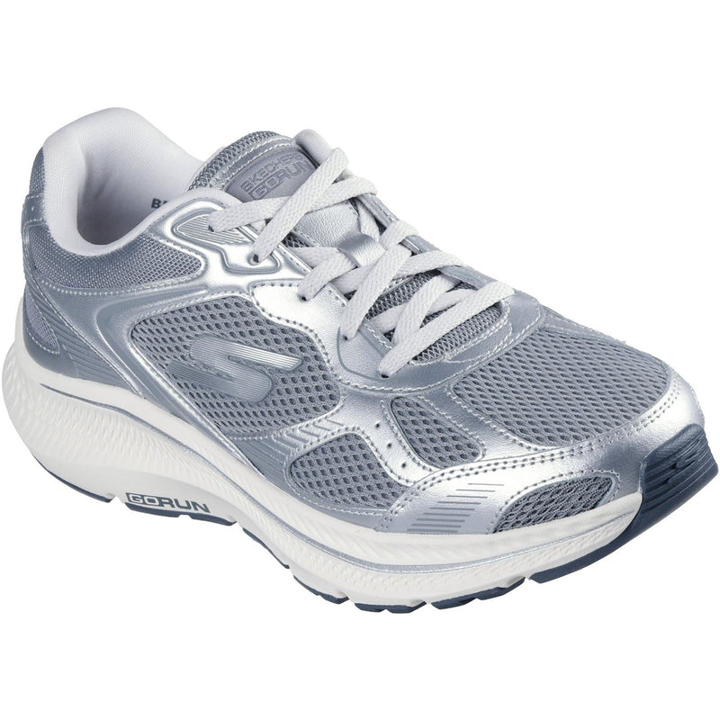 Skechers GO RUN Consistent 2.0 Volt Leather Women's Grey/Silver Sneakers