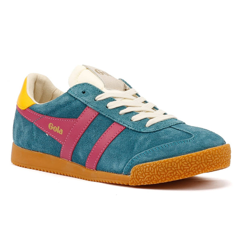 Gola Elan Suede Women's Peacock/Fuchsia Sneakers