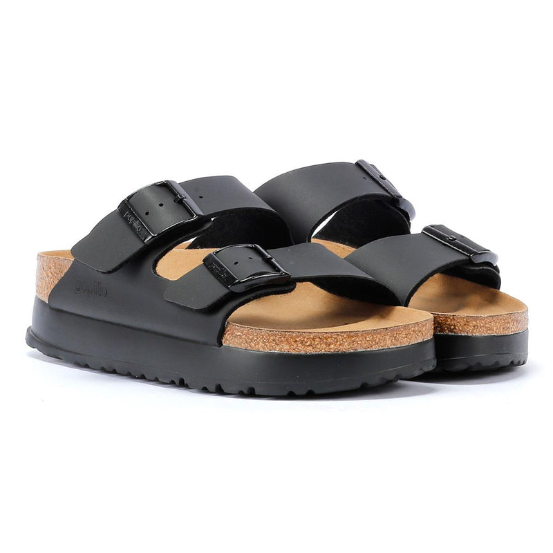 Birkenstock Arizona Flex Platform Women's Black Narrow Sandals