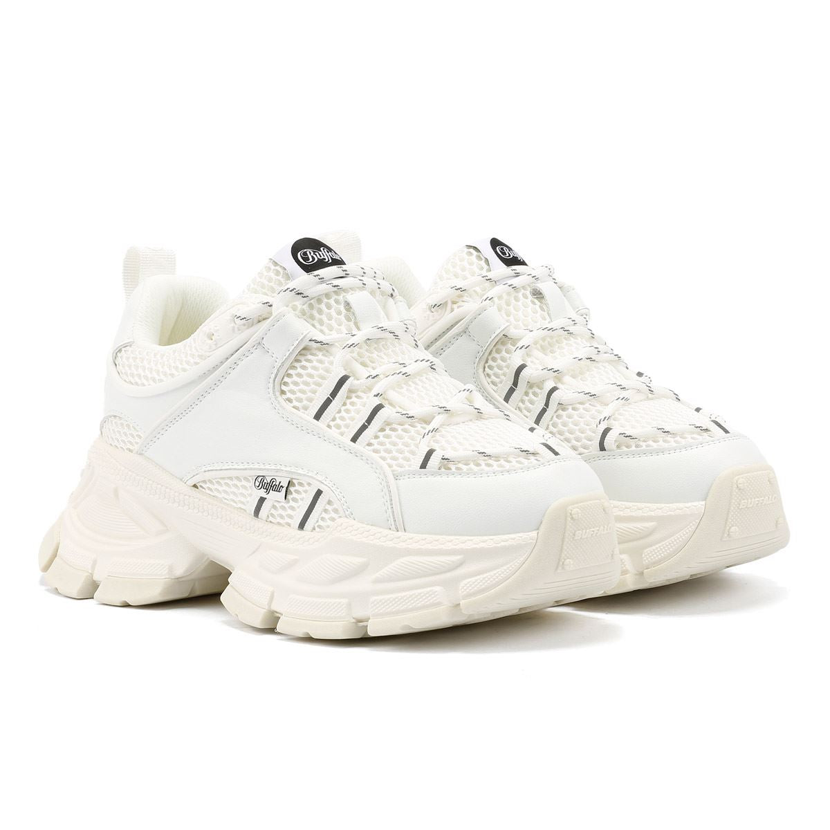 Buffalo Saturn Lace Women's White Sneakers