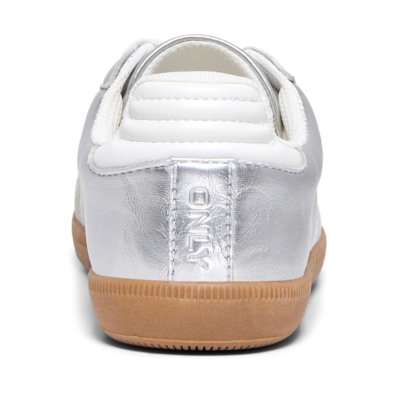 ONLY Amber Synthetic Women's Silver Sneakers