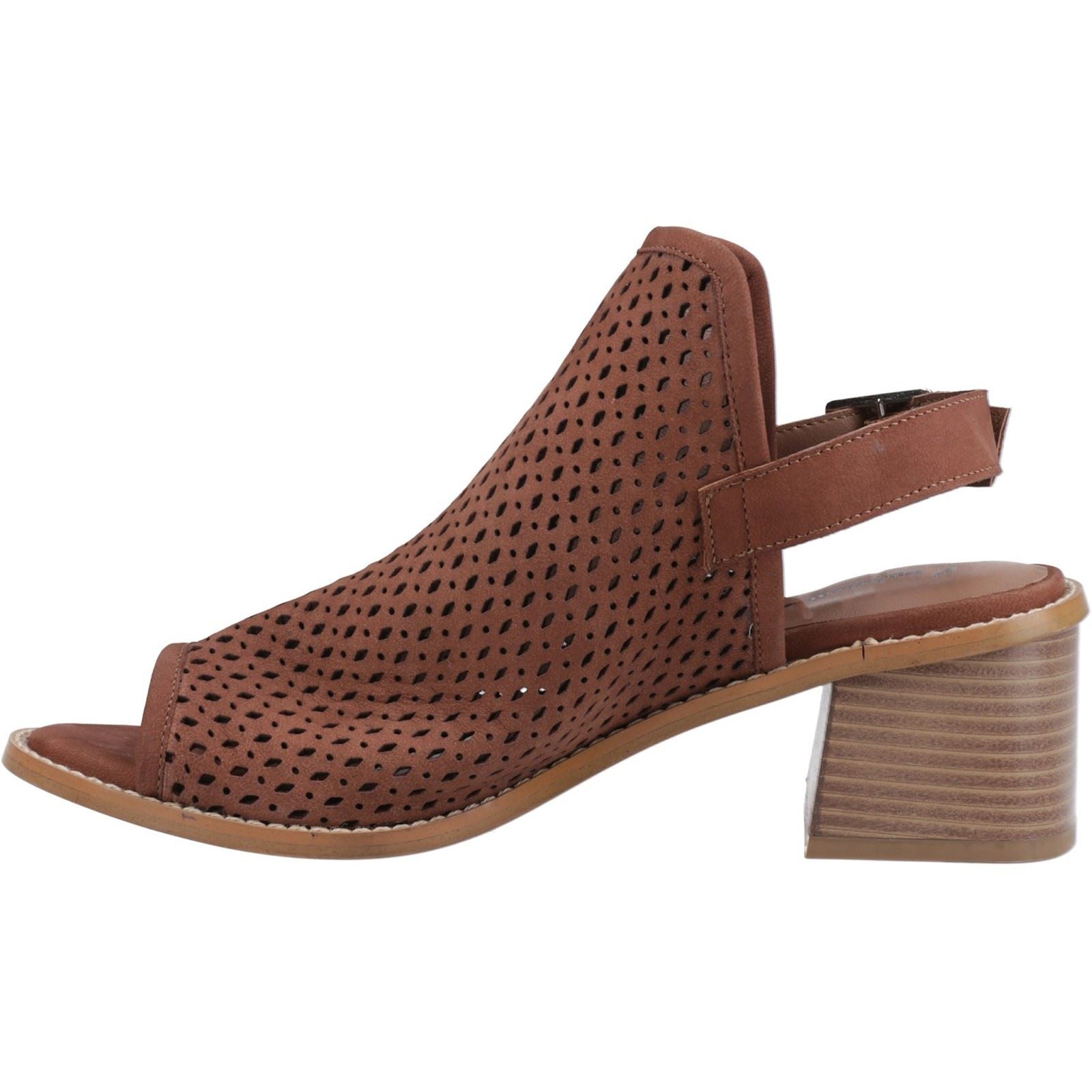 Hush Puppies Louise Heeled Leather Women's Brown Heels