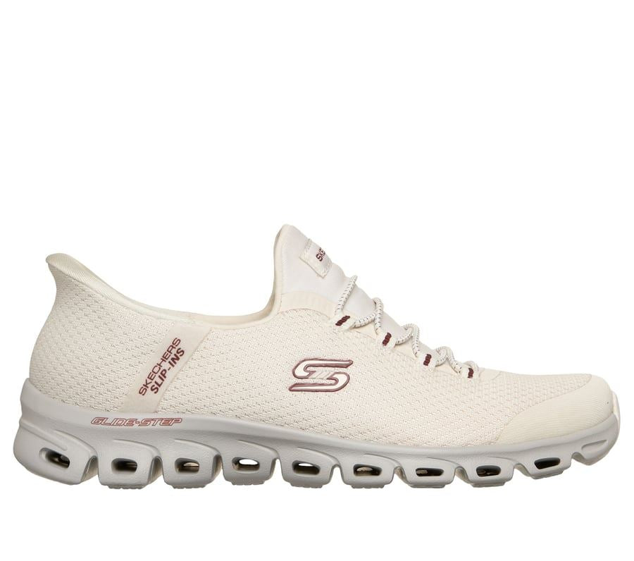 Skechers Slip-Ins Glide Step Vibey Mesh Women's White Sneakers