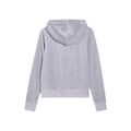 Juicy Couture Robertson Classic Jacket Synthetic Women's Silver Hooded Sweatshirt