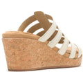 Hush Puppies Willow Slide Leather Women's White Wedges