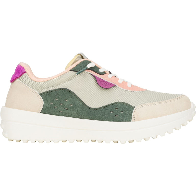 HEYDUDE Hayden Colorblock Synthetic Women's Dusty Olive/Multi Sneakers
