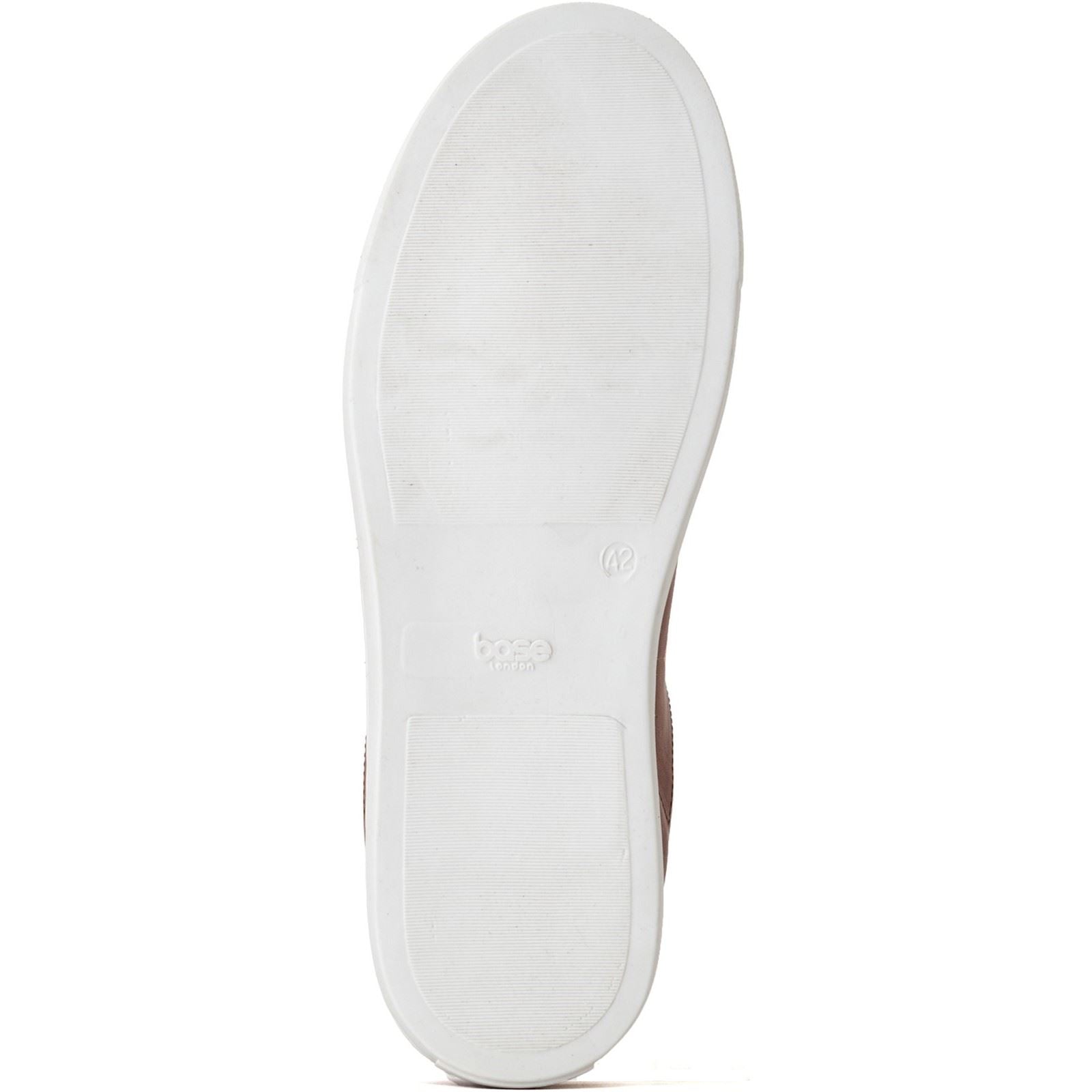 Base London Tucker Leather Men's Burnt Tan Sneakers