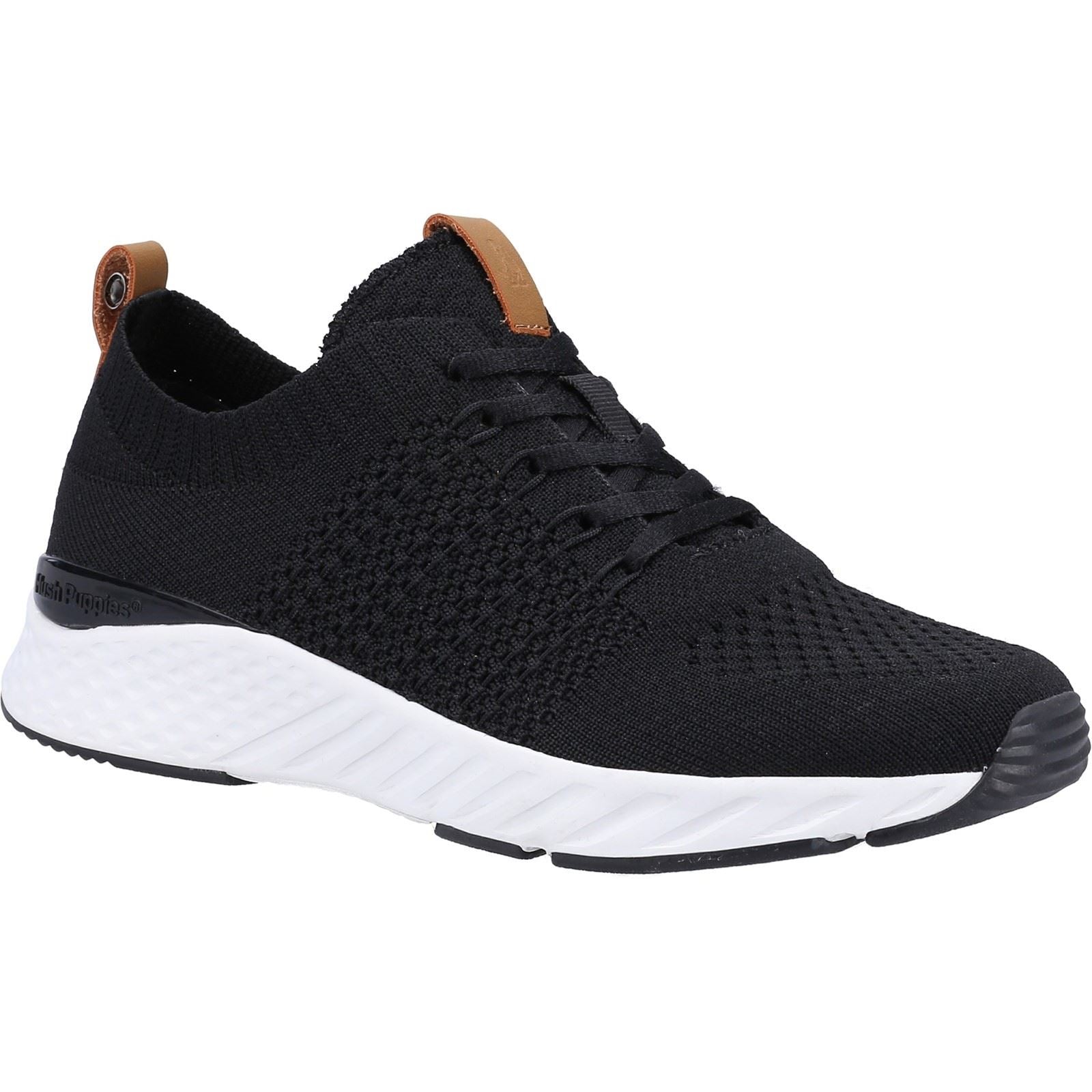 Hush Puppies Opal Recycled Polyester (RPET) Knit Women's Black Sneakers