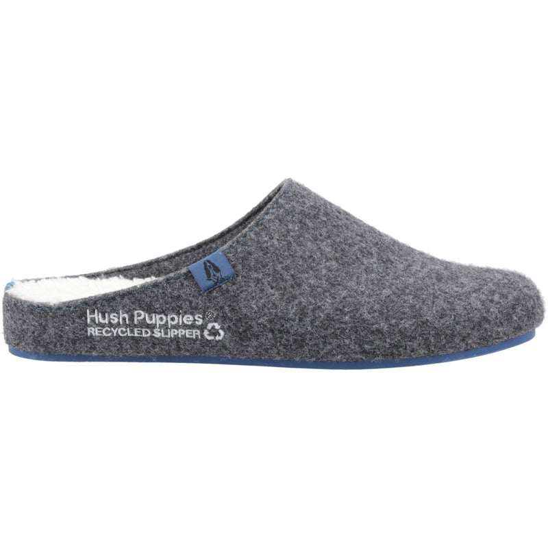 Hush Puppies The Good Slipper 90% Recycled RPET Synthetic Men's Charcoal Slippers