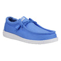 HEYDUDE Wally Canvas 100% Cotton Men's Blue Boat Shoes