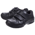 Hush Puppies Jezza Youth Boys Black Leather Loafers