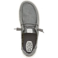 HEYDUDE Wendy Canvas 100% Cotton Women's Dark Grey Loafers