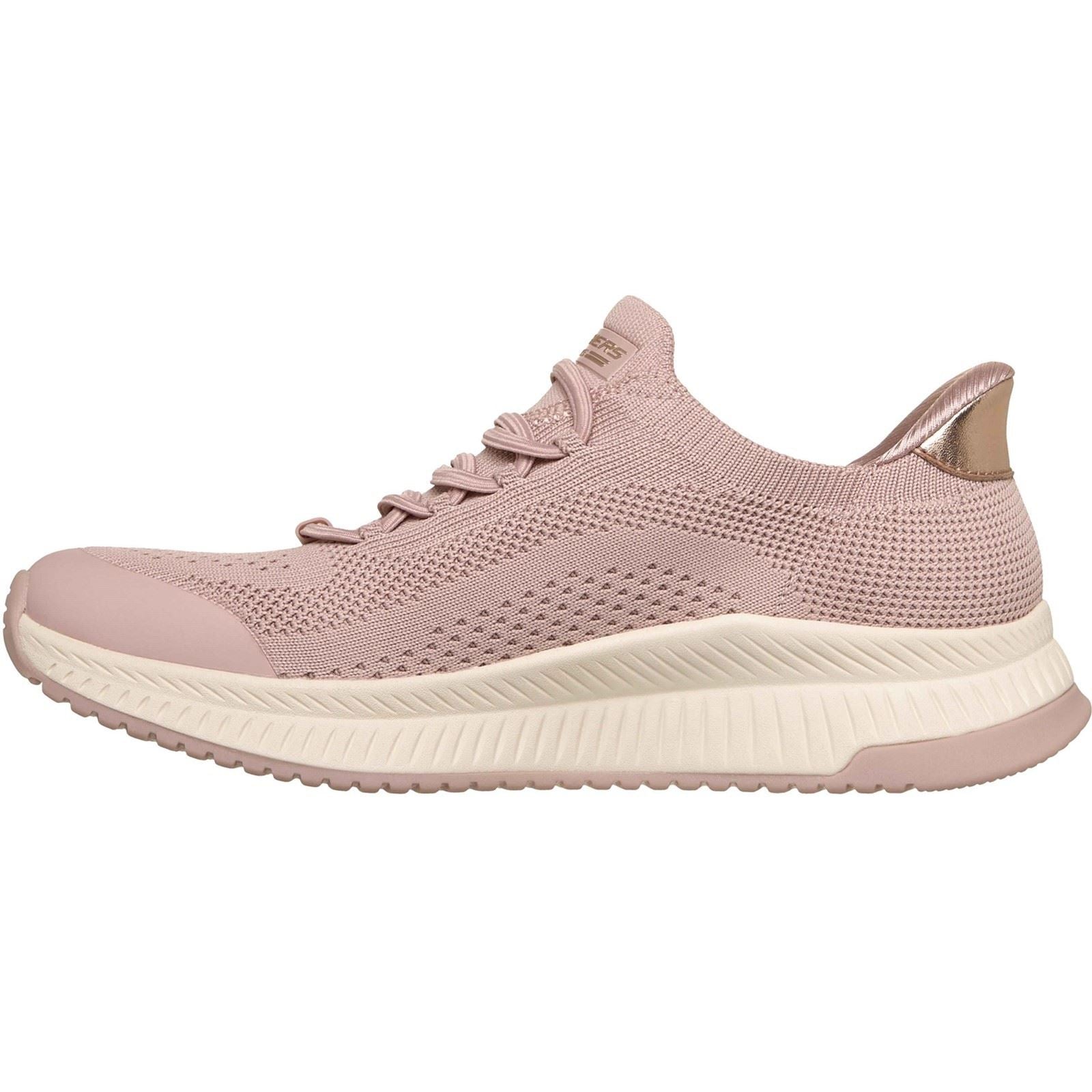 Skechers BOBS Sport Squad 4 Dire Step Polyester Women's Blush Sneakers