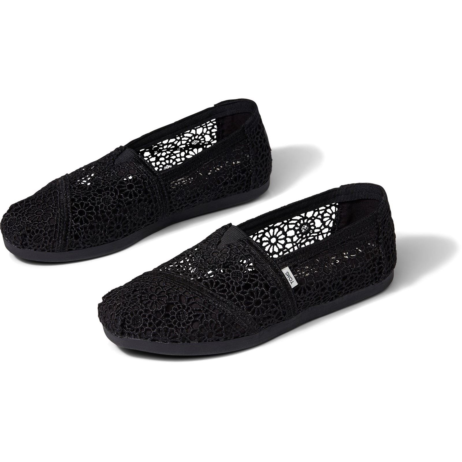 TOMS Alpargata Polyester Women's Black Espadrilles