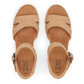 TOMS Audrey 100% Cow Women's Honey Wedges