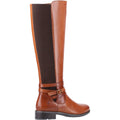 Hush Puppies Vanessa Leather Women's Tan Heeled Knee High Boots