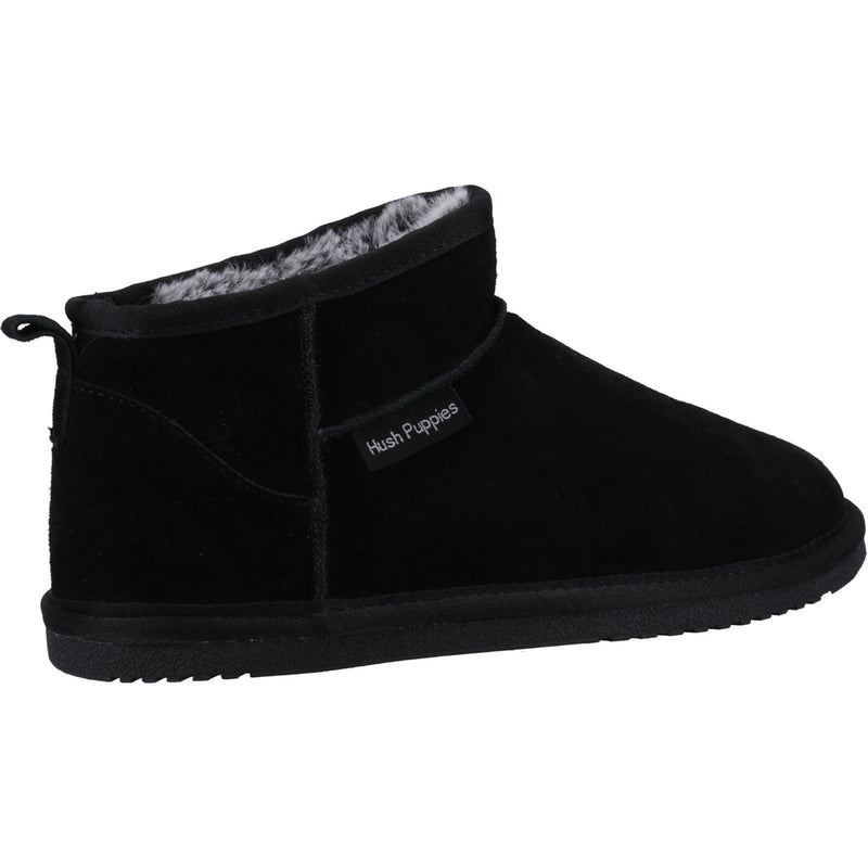 Hush Puppies Ashanti Suede Women's Black Slippers