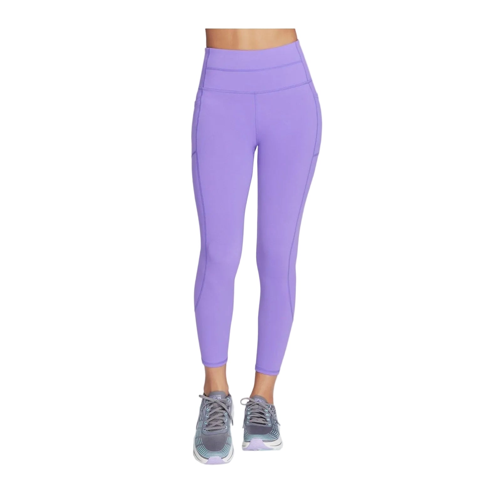 Skechers Performance GOWALK Wear High-Waisted 7/8 Purple Nylon Women's Sports Leggings
