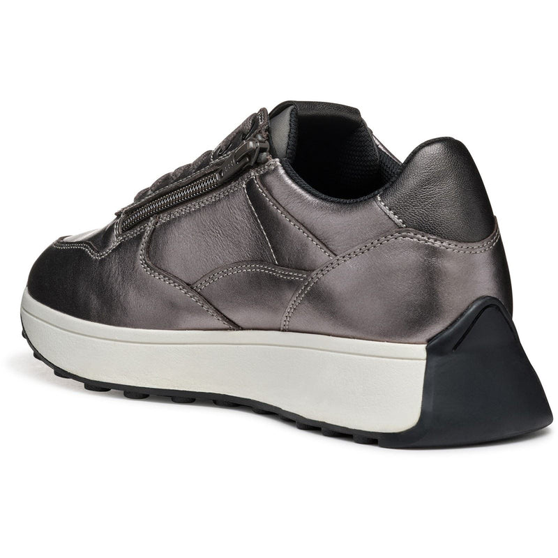 Geox D Amabel A Leather Women's Gun Sneakers