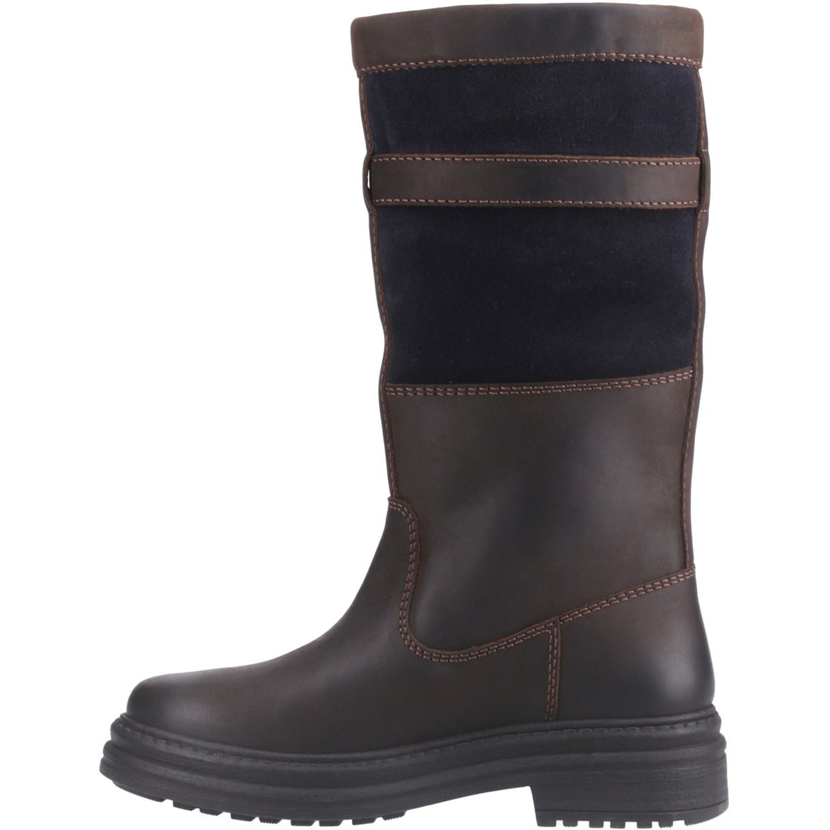 Cotswold Broadwell Leather Women's Brown/Navy Boots
