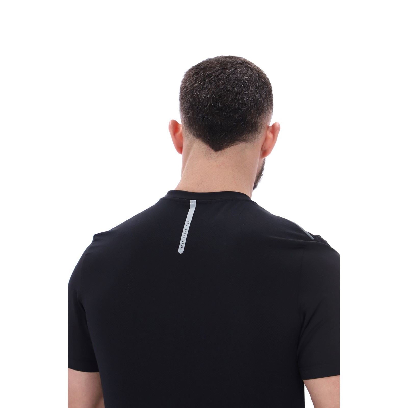Ted Baker SAM TBMTS2635 Polyester Men's Black Activewear T-Shirts