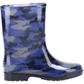 Cotswold PVC Jnr PVC Girls's Navy Camo Wellington Boots