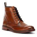 Ben Sherman Alfred Brogue Leather Men's Tan Boots