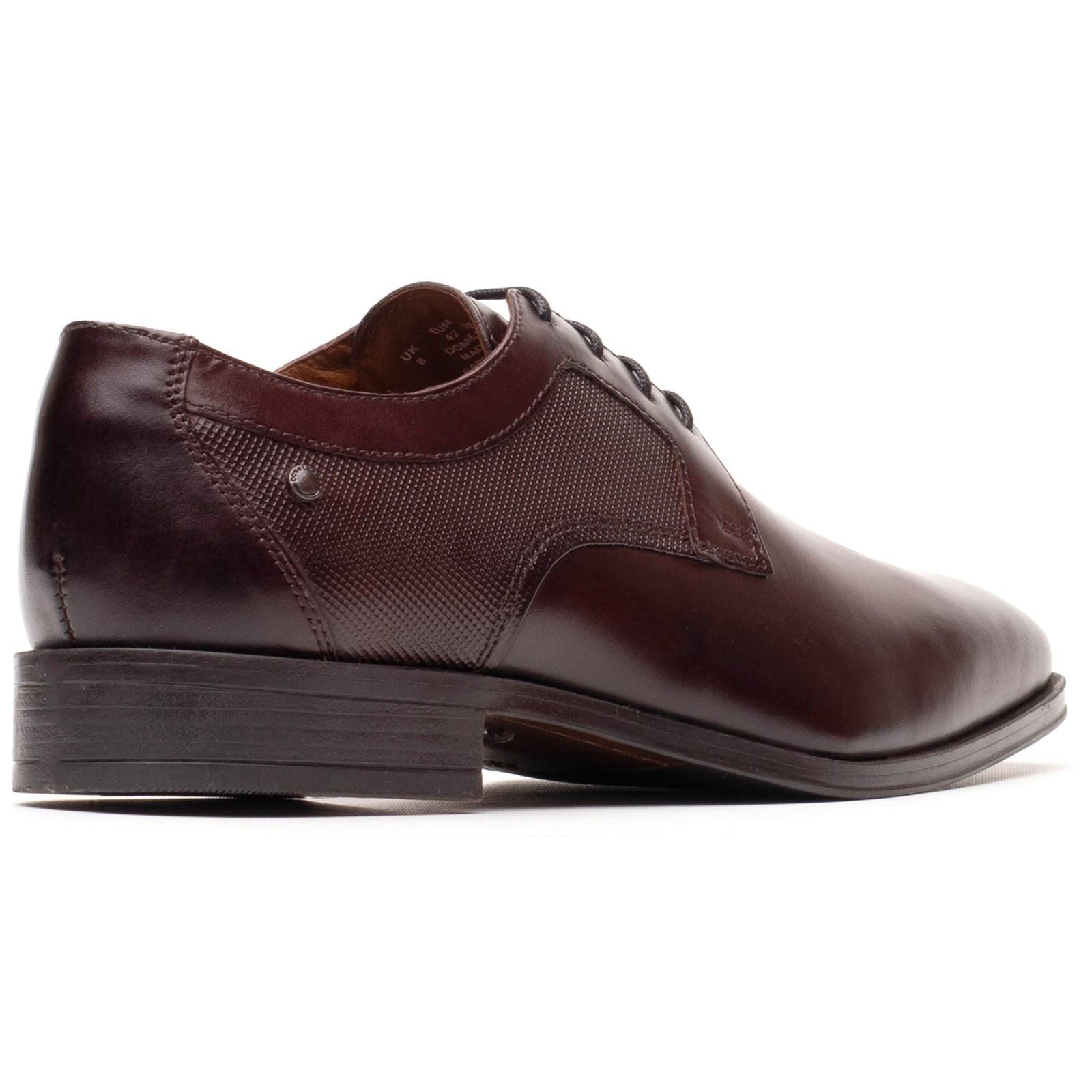 Base London Dome Leather Men's Burnt Brown Lace-Up Shoes