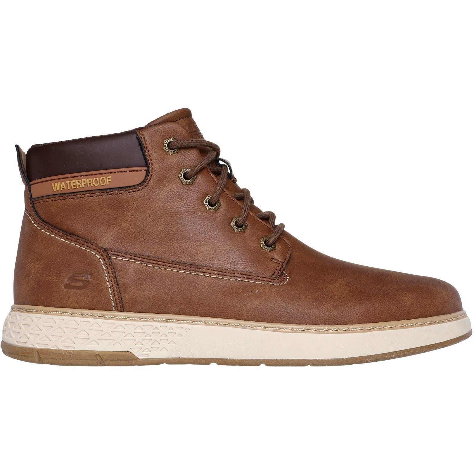 Skechers Garlan Deno Synthetic Men's Brown Ankle Boots