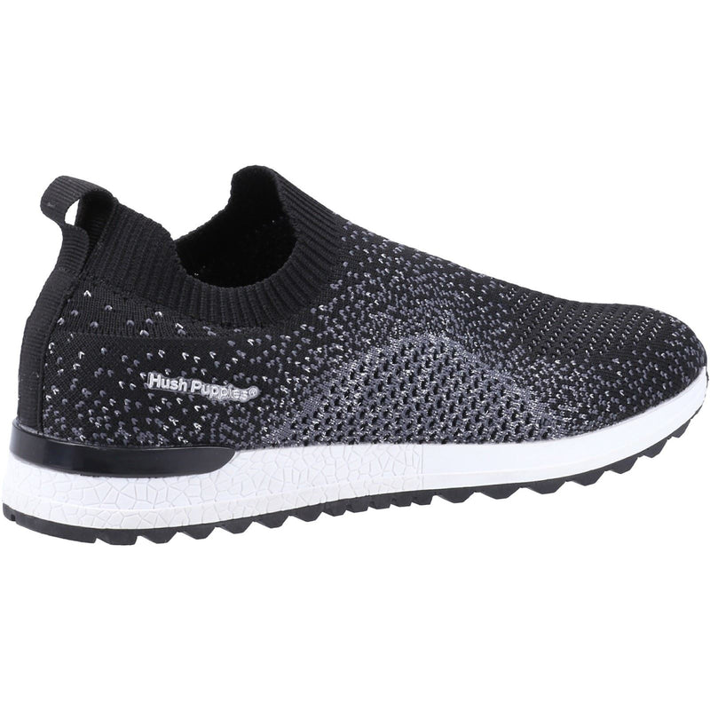 Hush Puppies Ennis Textile Women's Black Sneakers