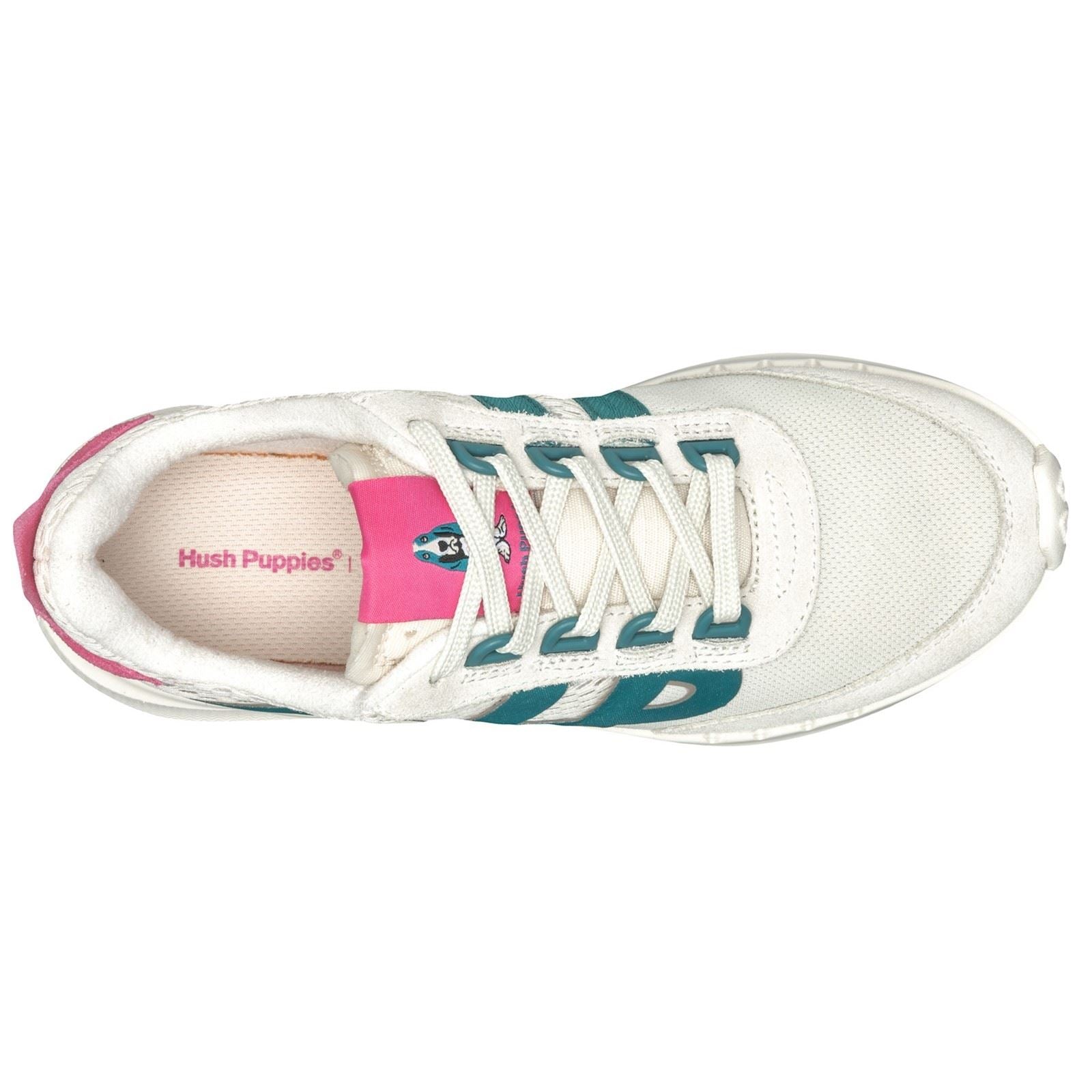 Hush Puppies Seventy8 Retro Runner Suede Women's Stone/Pink Sneakers