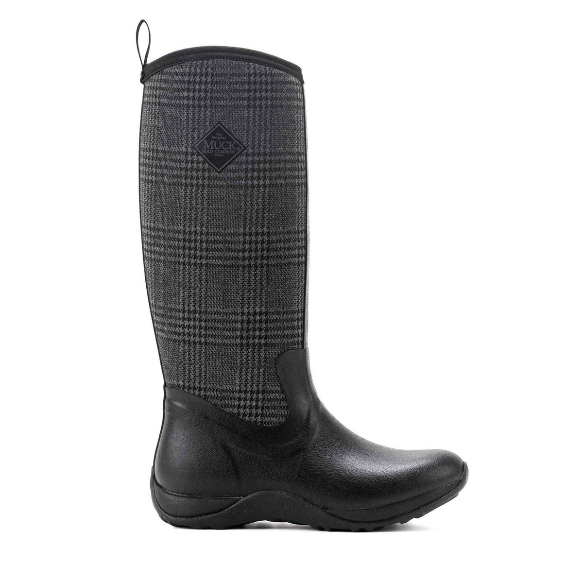 Muck Boots Arctic Adventure Rubber Women's Black/Plaid Winter Knee High Boots