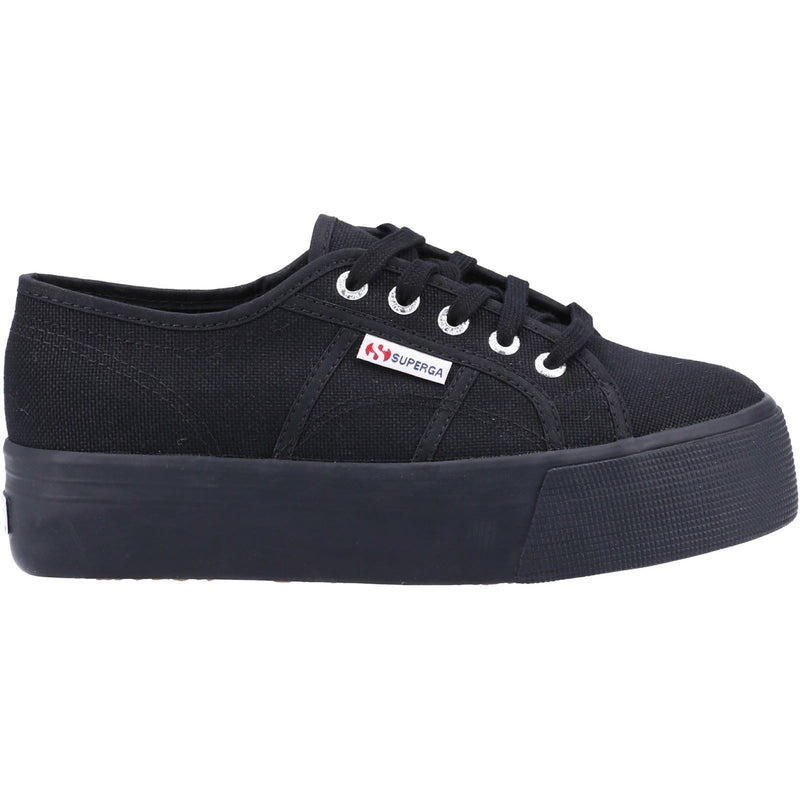 Superga 2790 Linea Up And Down 100% Cotton Women's Full Black Sneakers