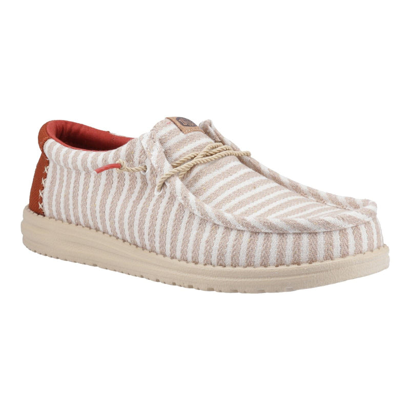HEYDUDE Wally Resort Synthetic Blend Men's Multi/Chili Red Moccasins Shoes