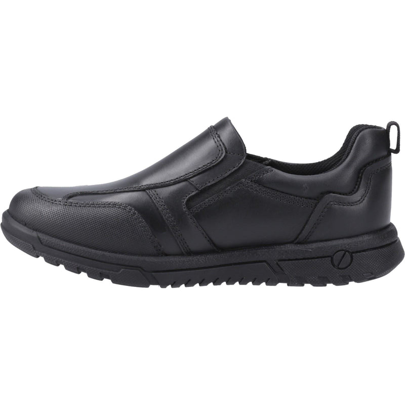 Hush Puppies Sergio Leather Boys's Black Loafers
