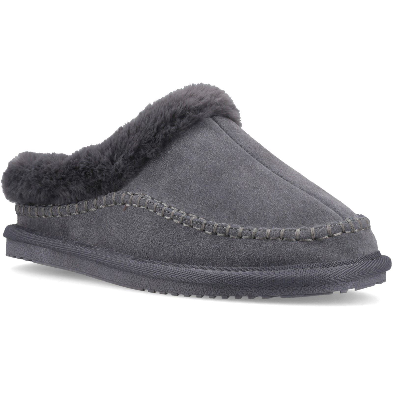 Hush Puppies Anika Suede Women's Grey Slippers