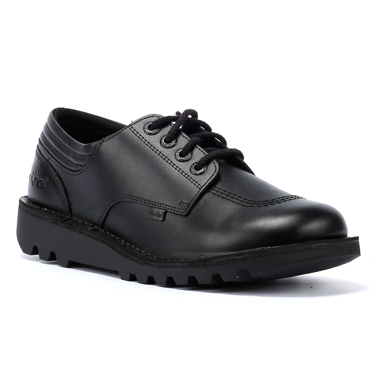 Kickers Kick Lo Padded Men's Black Leather Shoes