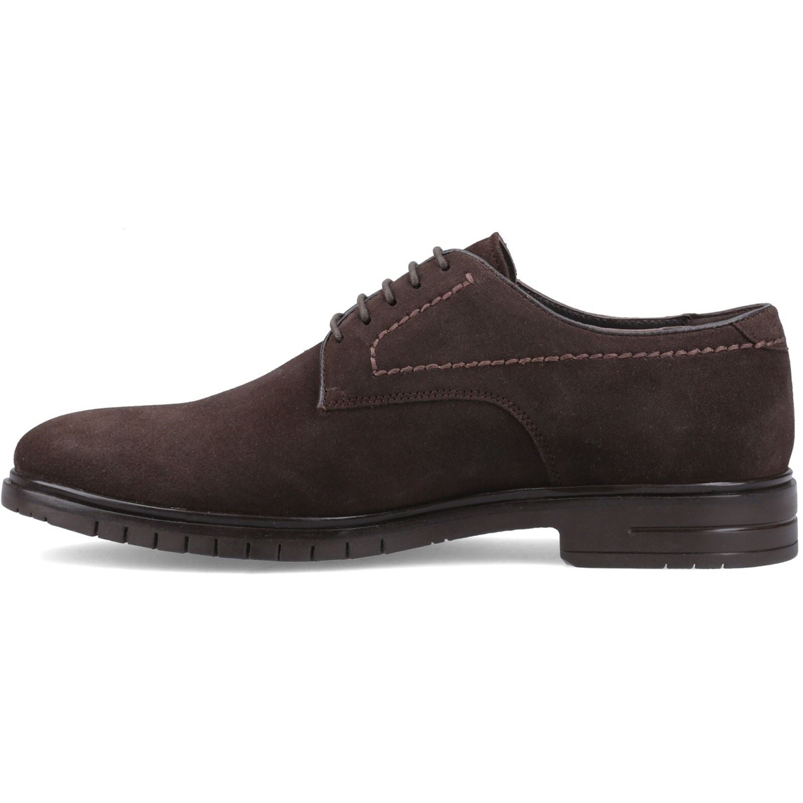 Hush Puppies Sterling Leather Men's Chocolate Lace-Up Shoes
