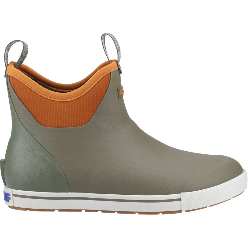 Xtratuf Ankle Deck Camp Boot Rubber Men's Olive Wellington Boots