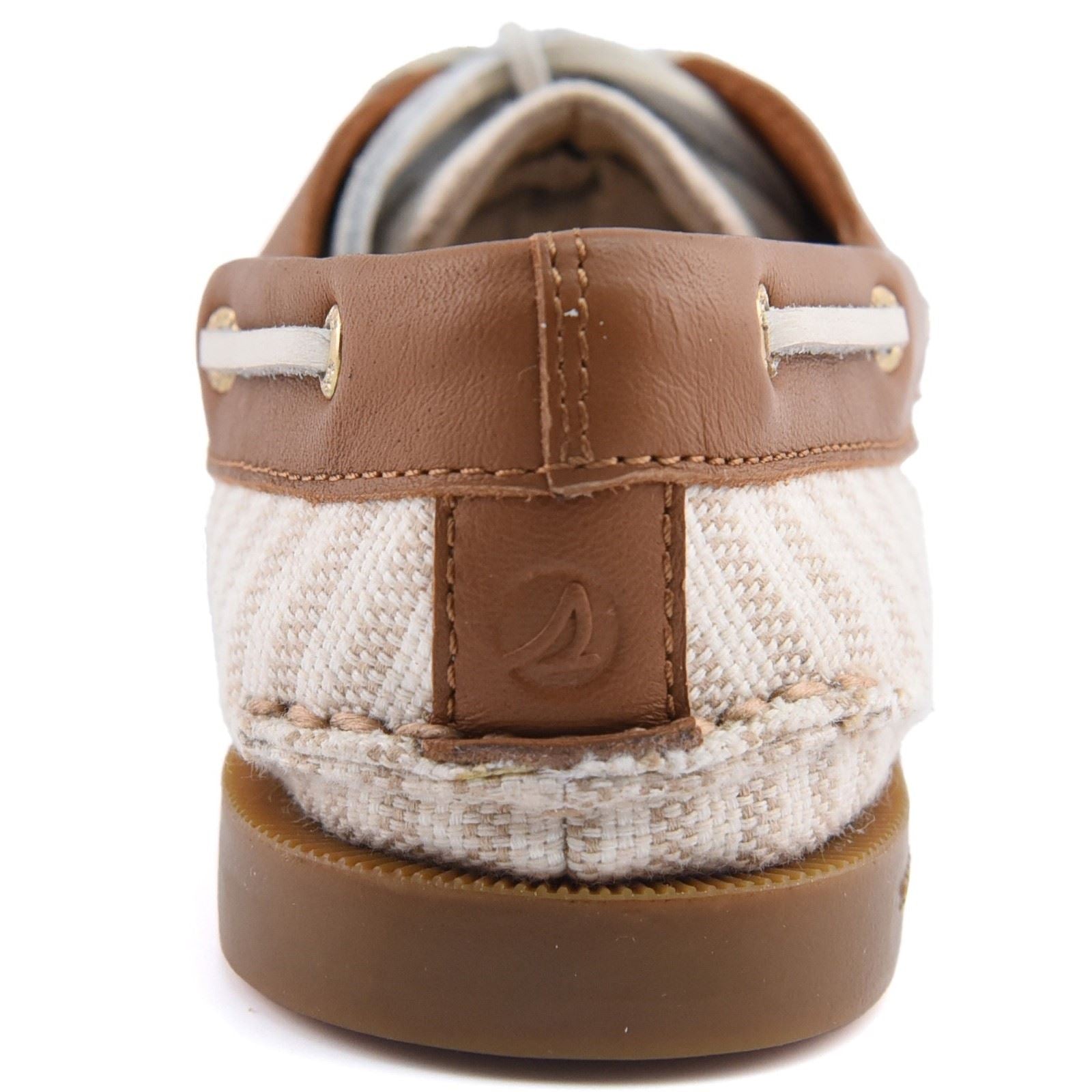 Sperry Authentic Original Textile Women's White/Natural Standard Boat Shoes