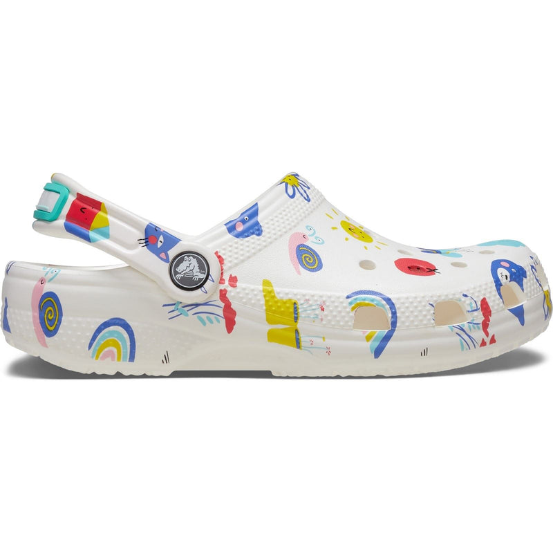 Crocs Classic Graphic Synthetic White/Multi Loafers