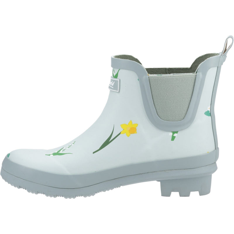 Cotswold Wildflower Ankle Rubber Women's Mint Wellington Boots